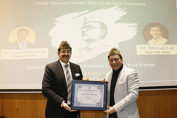 ICMEI Celebrating Netaji Subash Chandra Bose Jayanti