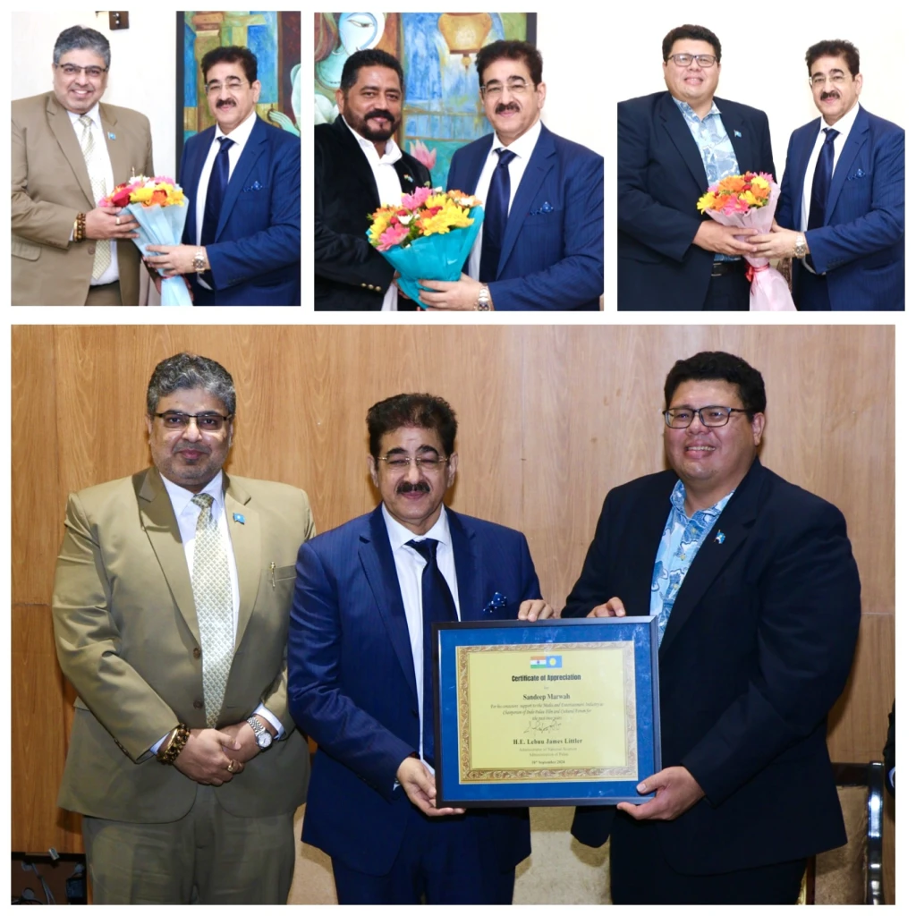 Sandeep Marwah Honored for His Services to the Republic of Palau