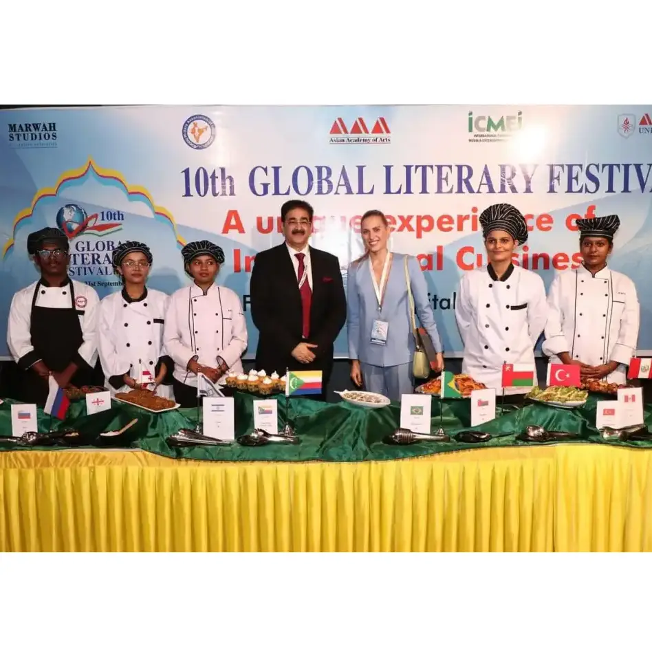 Russian Cuisine Enthralls at 10th Global Literary Festival Noida 2024