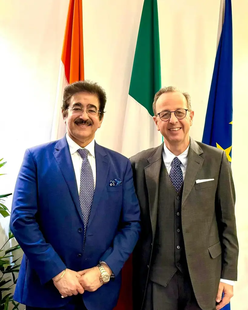 Sandeep Marwah Attends Prestigious Event at the Italian Embassy