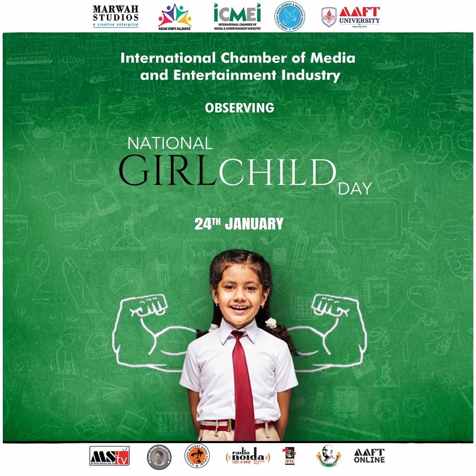 International Children’s Film Forum Celebrated Girl Child Day at Marwah Studios