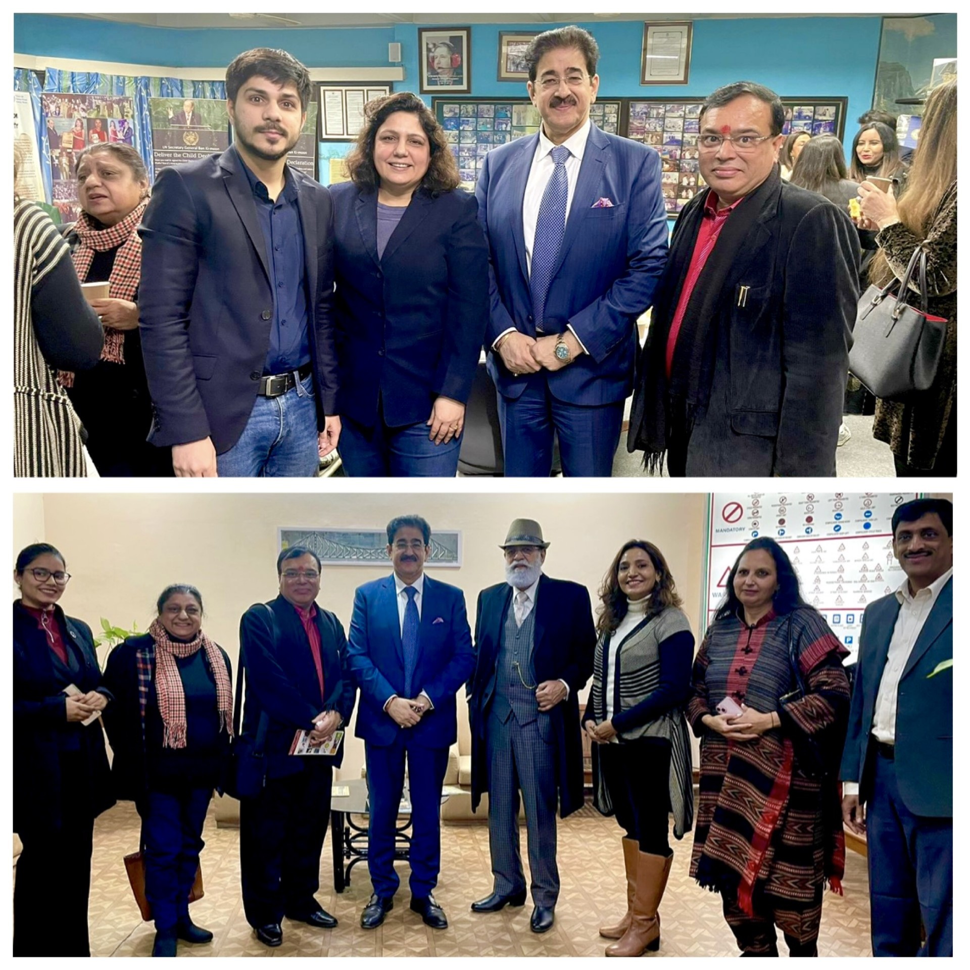 Sandeep Marwah Inspires Networking and Collaboration at Luxury Club’s New Year Event