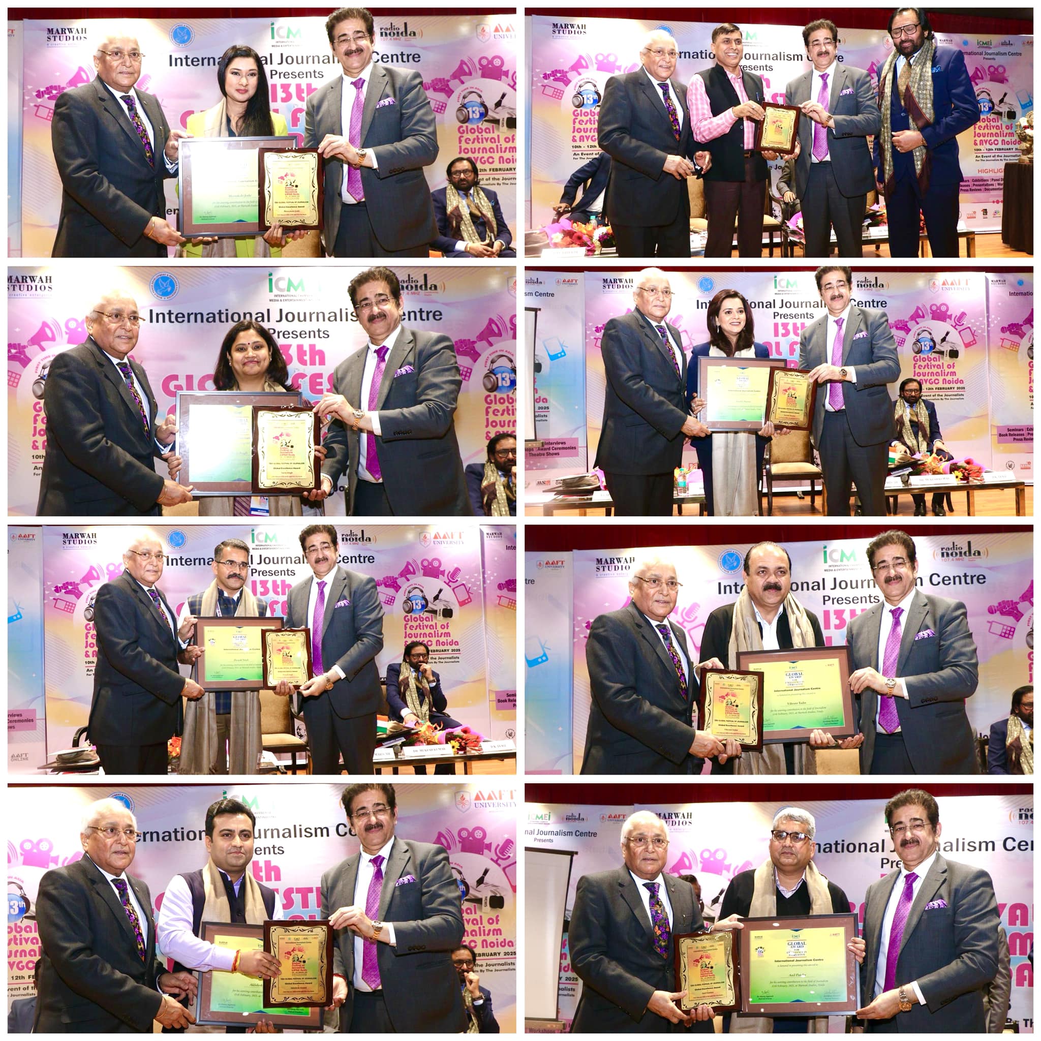 Global Excellence Awards in Journalism Presented at the 13th Global Festival of Journalism & AVGC Noida 2025