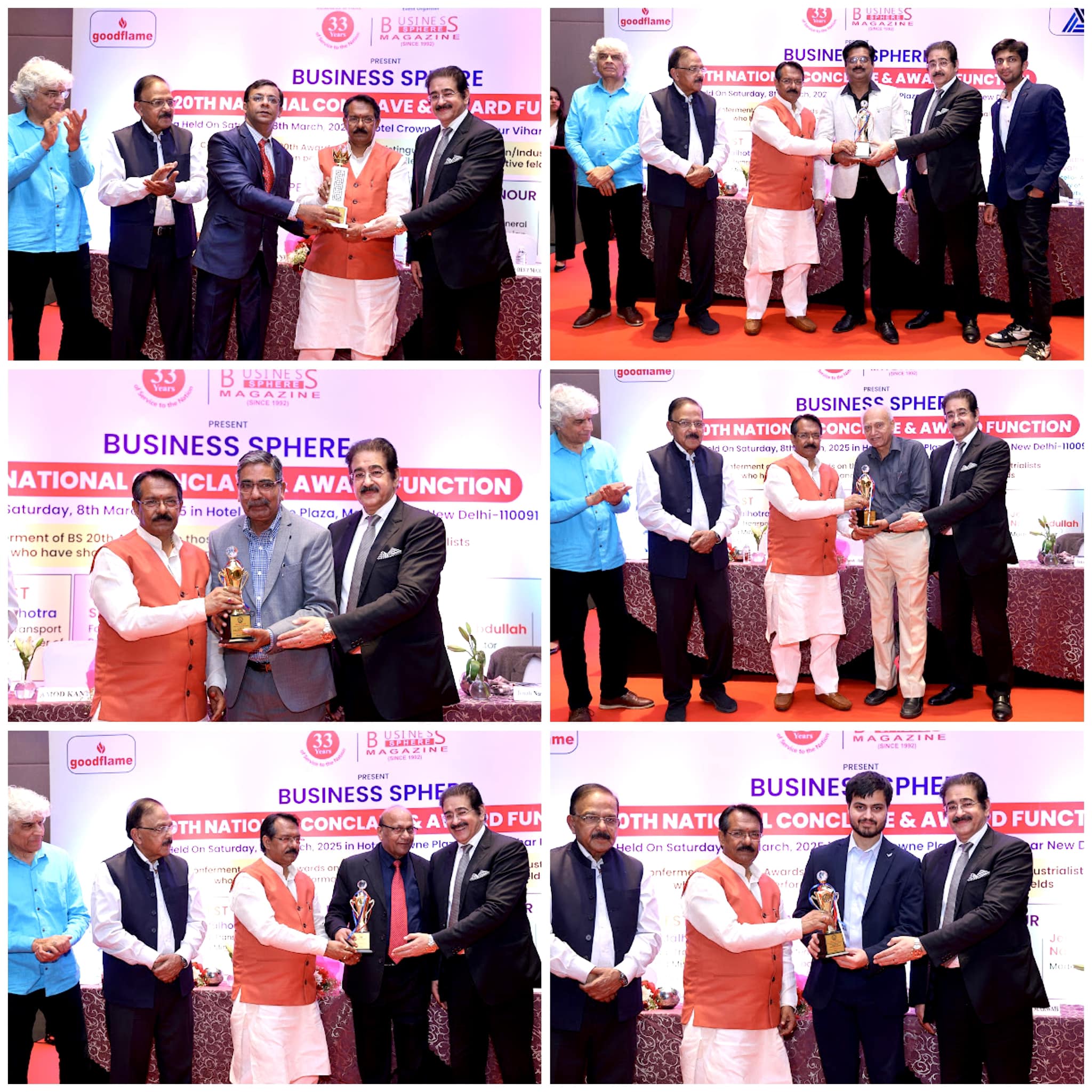 Minister Harsh Malhotra  and Dr. Sandeep Marwah Honor MSMEs at National Business Conclave