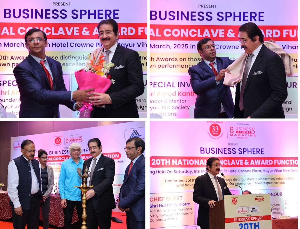 Dr. Sandeep Marwah Inaugurates 20th National Business Conclave & MSME Awards by Business Sphere Magazine