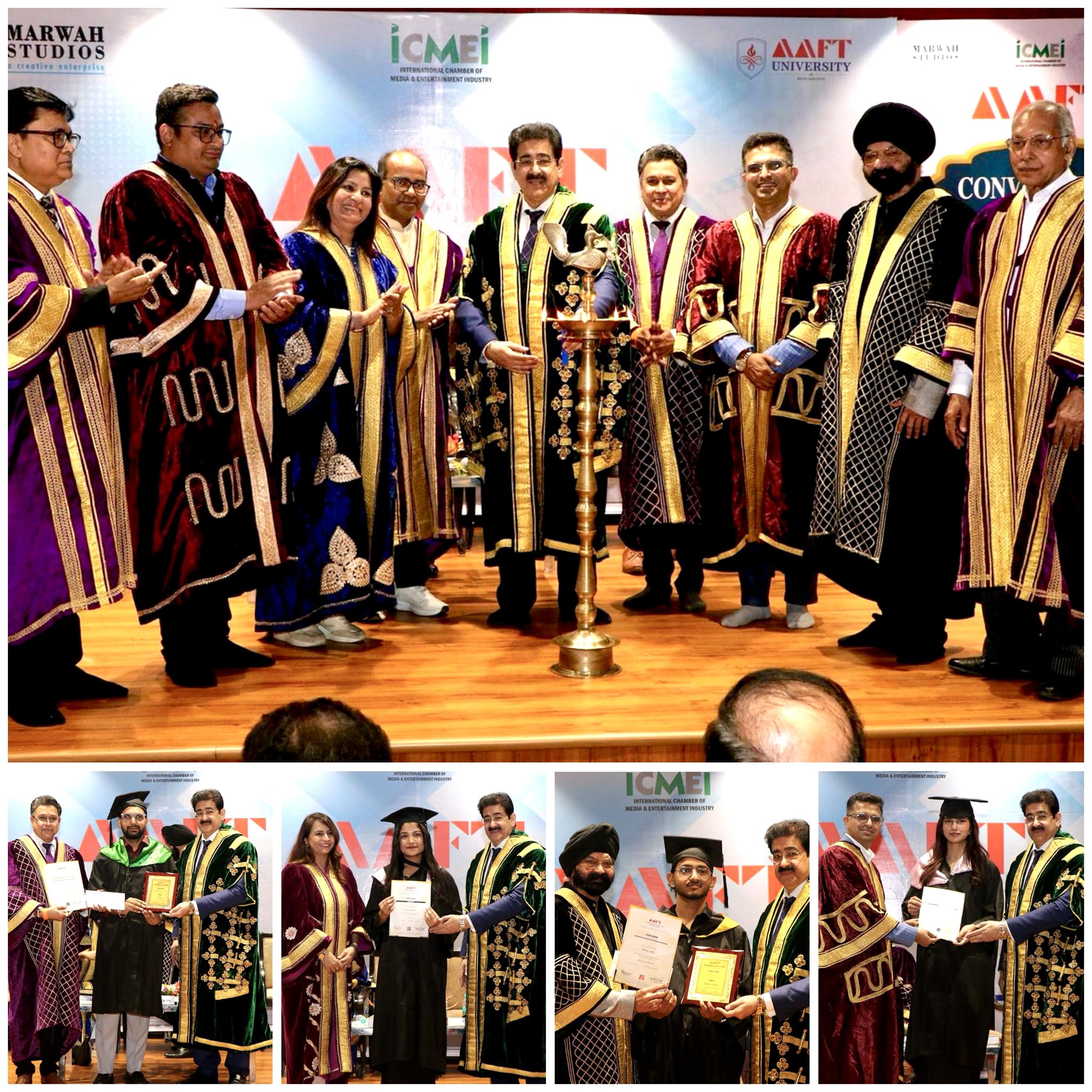 AAFT Convocation of 123rd Batch of Trainees at Marwah Studios Sets a World Record