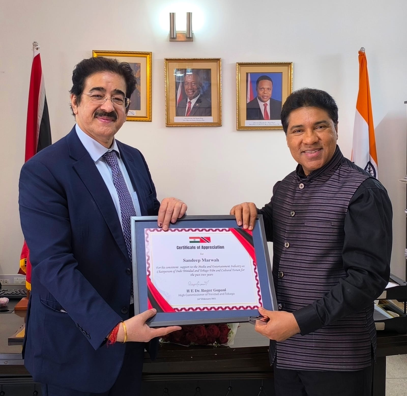 Dr. Sandeep Marwah Invited by H.E. Mr. Agis Loizou, Ambassador of Cyprus