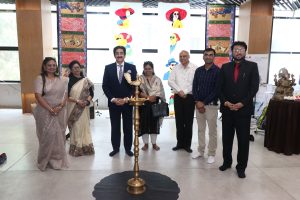 President Sandeep Marwah Sir and Radhaa Iyer and Rahul Dutt at AAFT