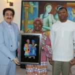 President Sandeep Marwah Sir with H E Abdul Wahab Haidara at AAFT