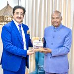 Dr. Sandeep Marwah Pays Respectful Visit to 14th President of India; Receives Blessings in the Form of a Book on Cinema