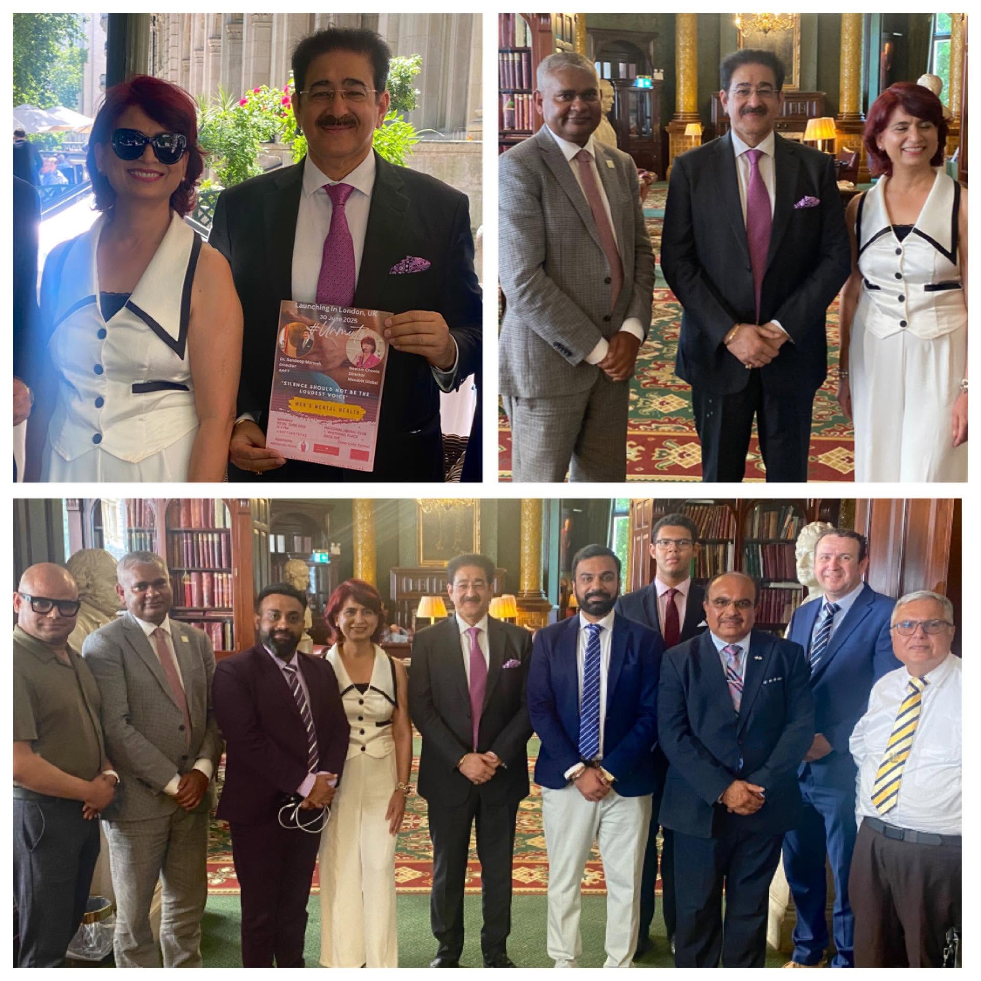Dr. Sandeep Marwah Inaugurates Influential Roundtable on Men’s Mental Health in London