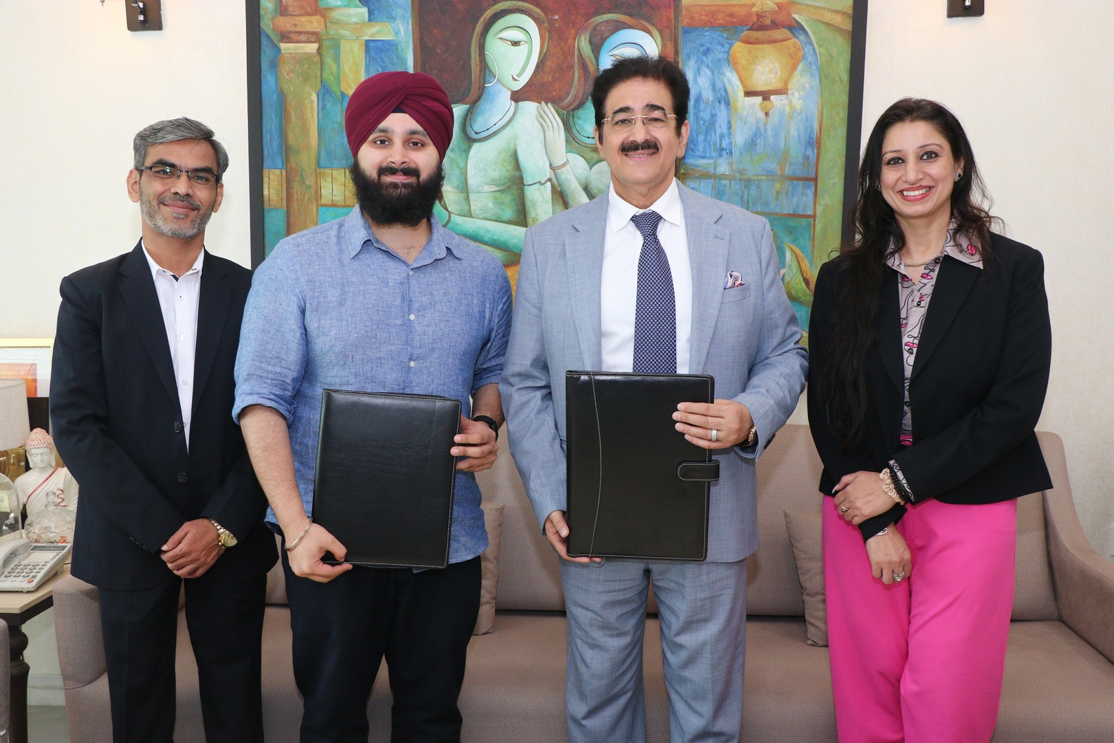 HP Singh Agencies Pvt. Ltd. Signs MoU with AAFT in Presence of President Sandeep Marwah