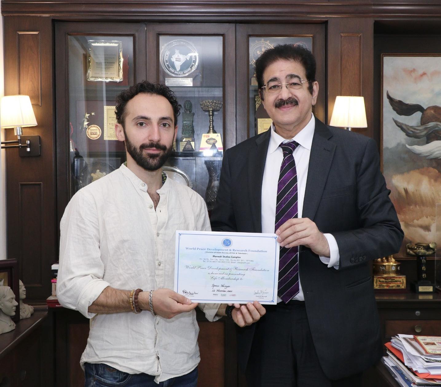 WPDRF Promotes ‘Love, Peace & Unity in Special Interaction with Armen Narayan of Armenia