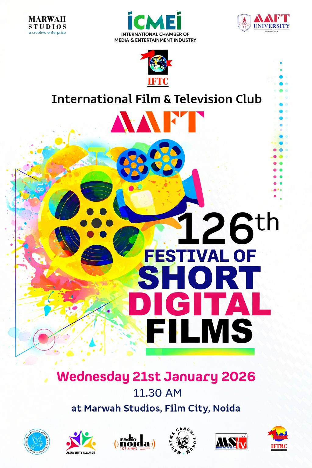 126th AAFT Festival of Short Digital Films AnnouncedAAFT Creates History by Breaking Its Own World Record