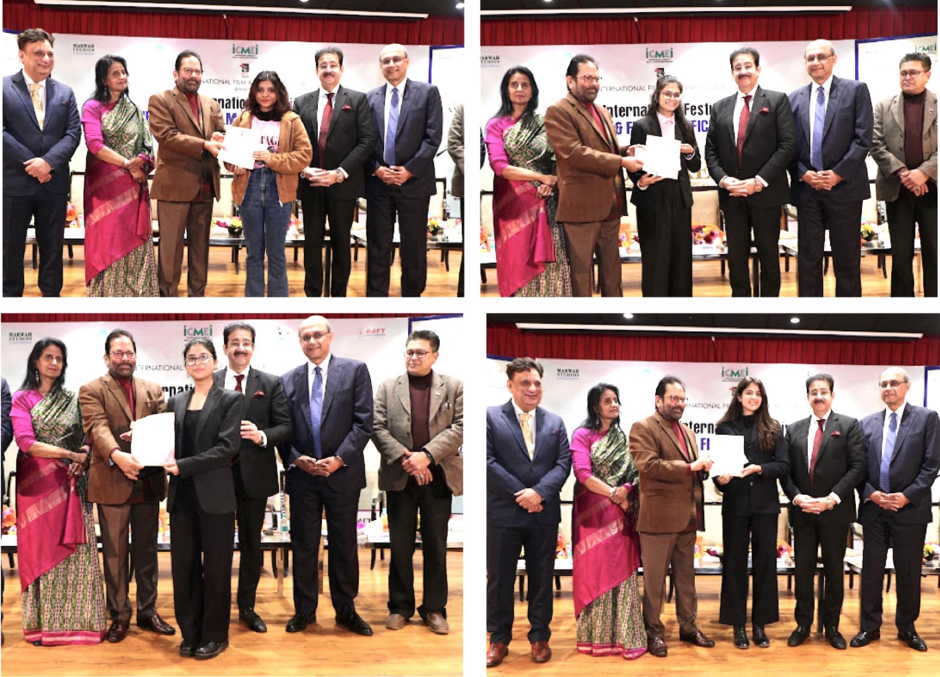 Awards Ceremony of the 18th International Festival of Cellphone Cinema Held at Marwah Studios