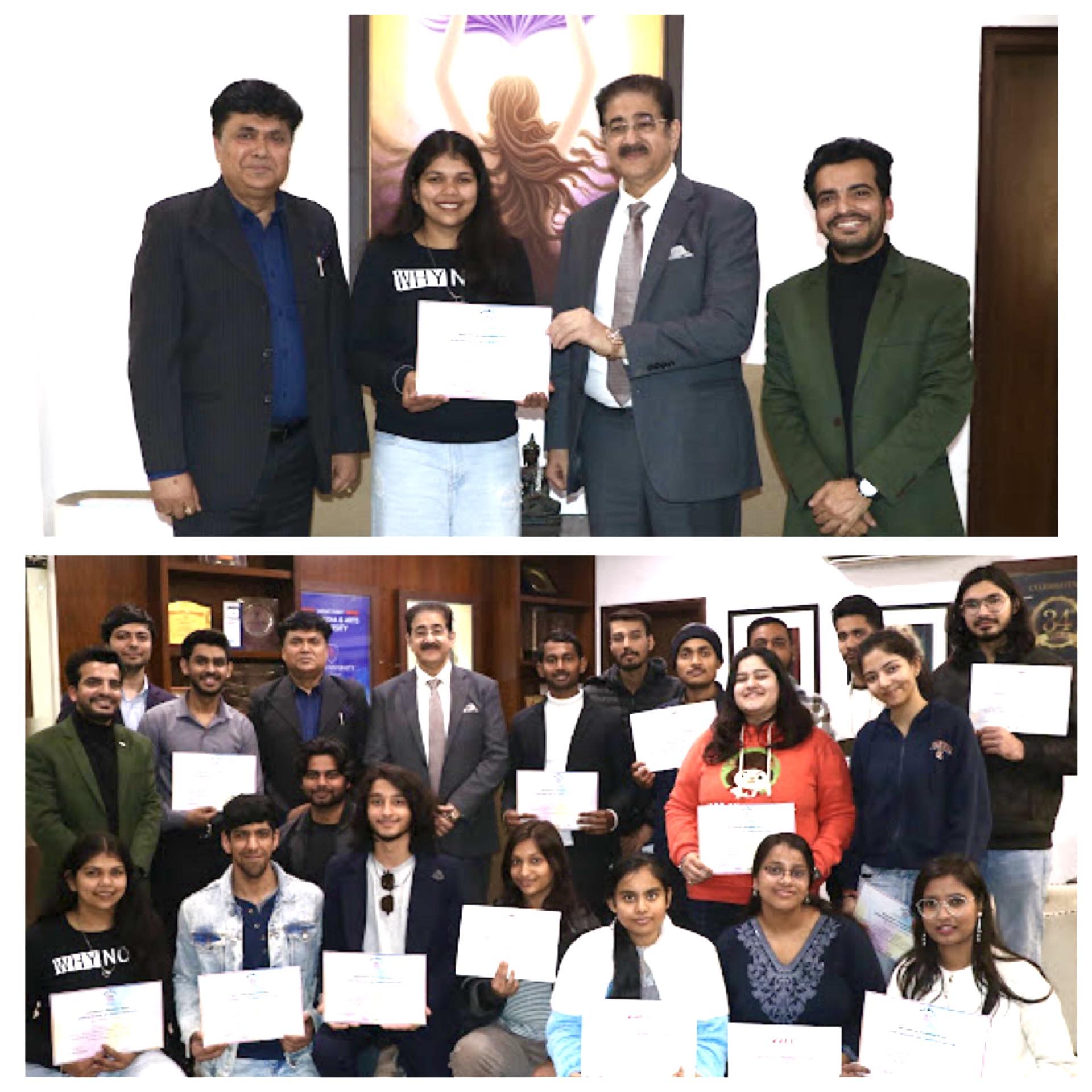 AAFT Ceremonial Band Honoured with Awards for Covering Enormous Events