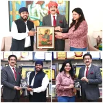 Dr. Sandeep Marwah Honoured with Portrait of Guru Gobind Singh Ji on the Auspicious Occasion of Budh Purnima